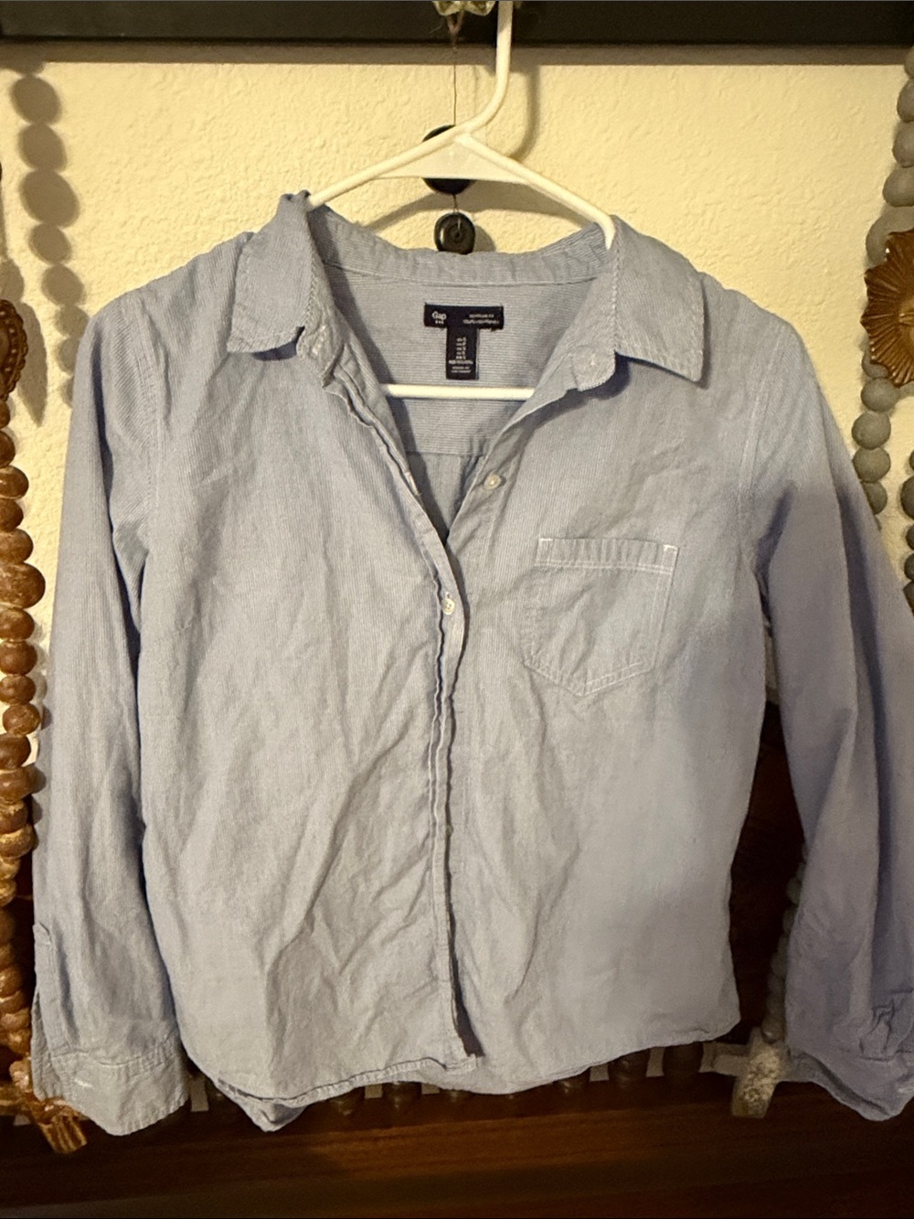 GAP Light Blue Casual Button-Down Shirt
